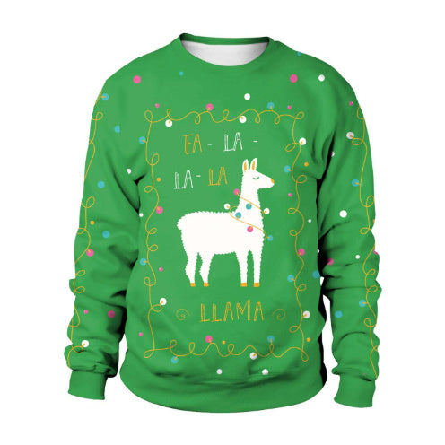 Autumn Winter Fashion Ugly Christmas Sweater Santa Elf Funny Pullover Womens Mens Print Sweaters Tops Clothing