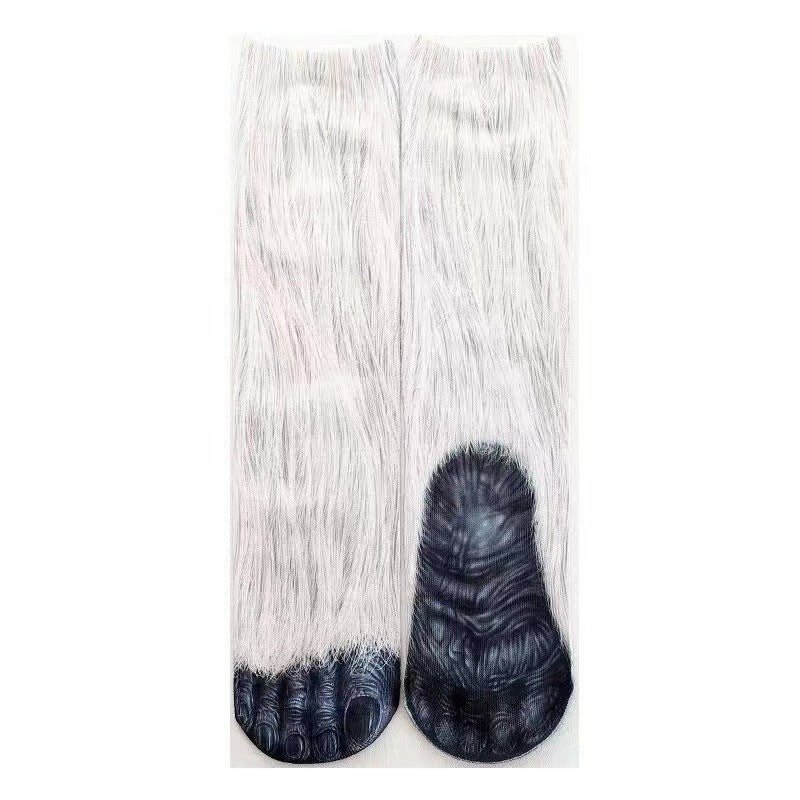 3D Animal Paw Tube Socks Funny Creative - Wiseasstees, LLC
