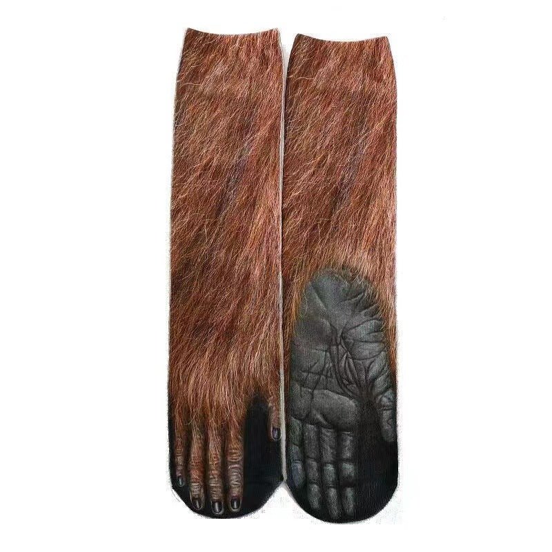 3D Animal Paw Tube Socks Funny Creative - Wiseasstees, LLC
