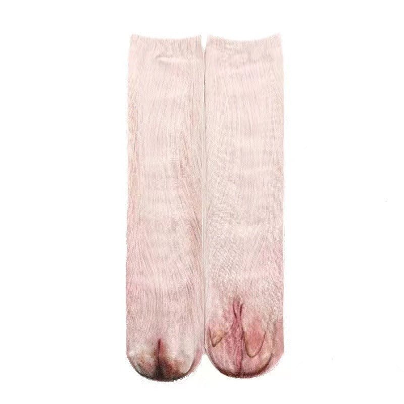 3D Animal Paw Tube Socks Funny Creative - Wiseasstees, LLC