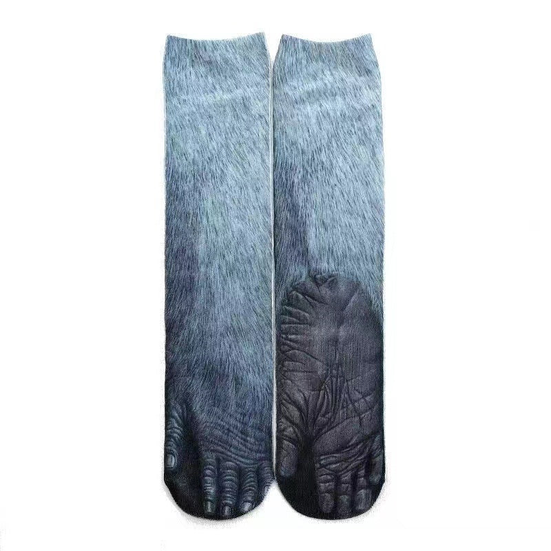 3D Animal Paw Tube Socks Funny Creative - Wiseasstees, LLC