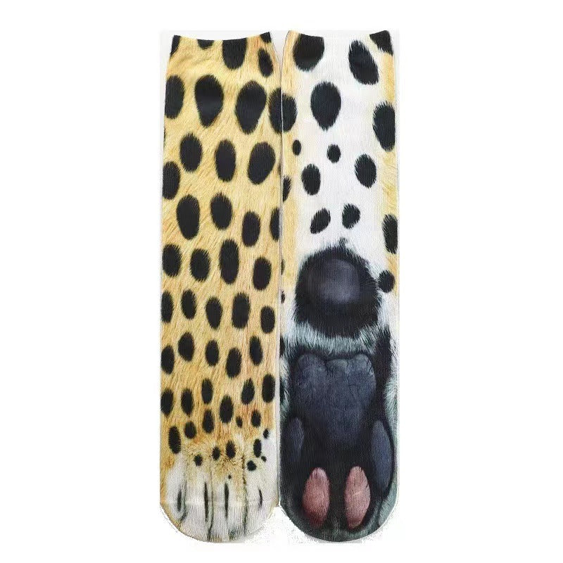 3D Animal Paw Tube Socks Funny Creative