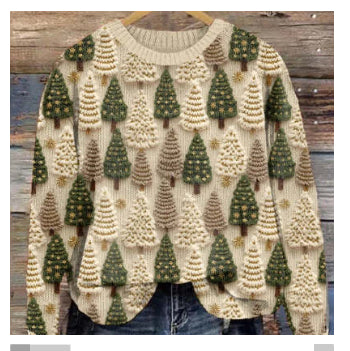 Christmas tree pullover - women’s
