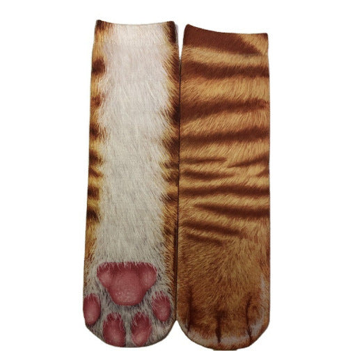 3D Animal Paw Tube Socks Funny Creative