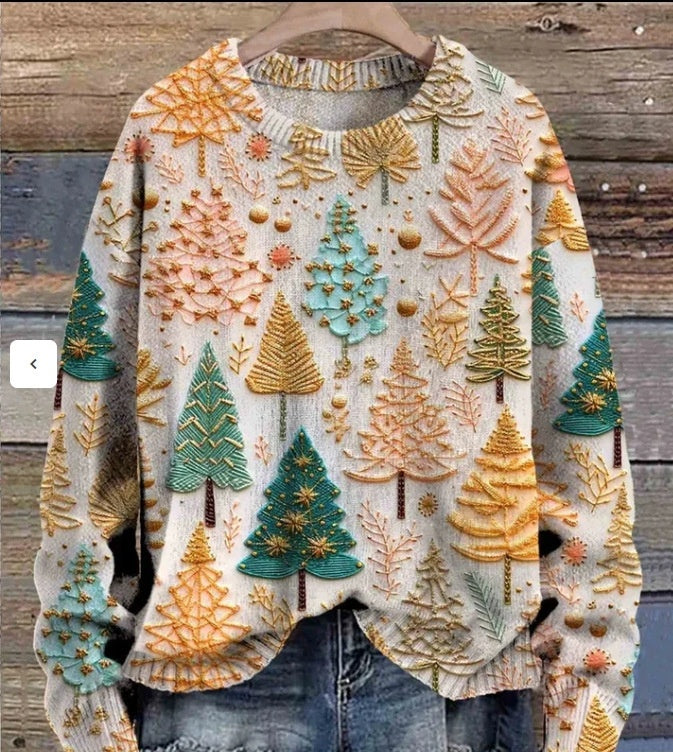 Christmas tree pullover - women’s