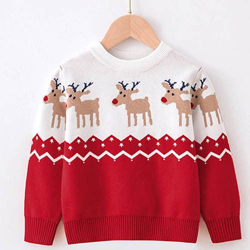 Children's Sweaters Christmas Long Sleeves - Wiseasstees, LLC
