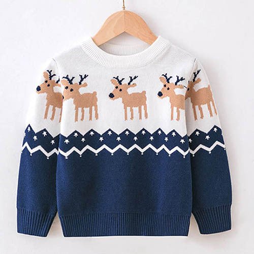 Children's Sweaters Christmas Long Sleeves - Wiseasstees, LLC
