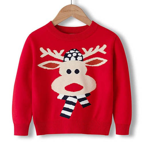 Children's Sweaters Christmas Long Sleeves - Wiseasstees, LLC
