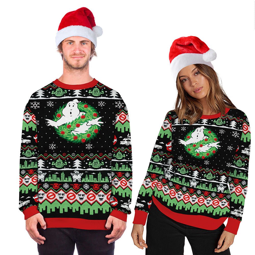 Christmas print sweater - Wiseasstees, LLC