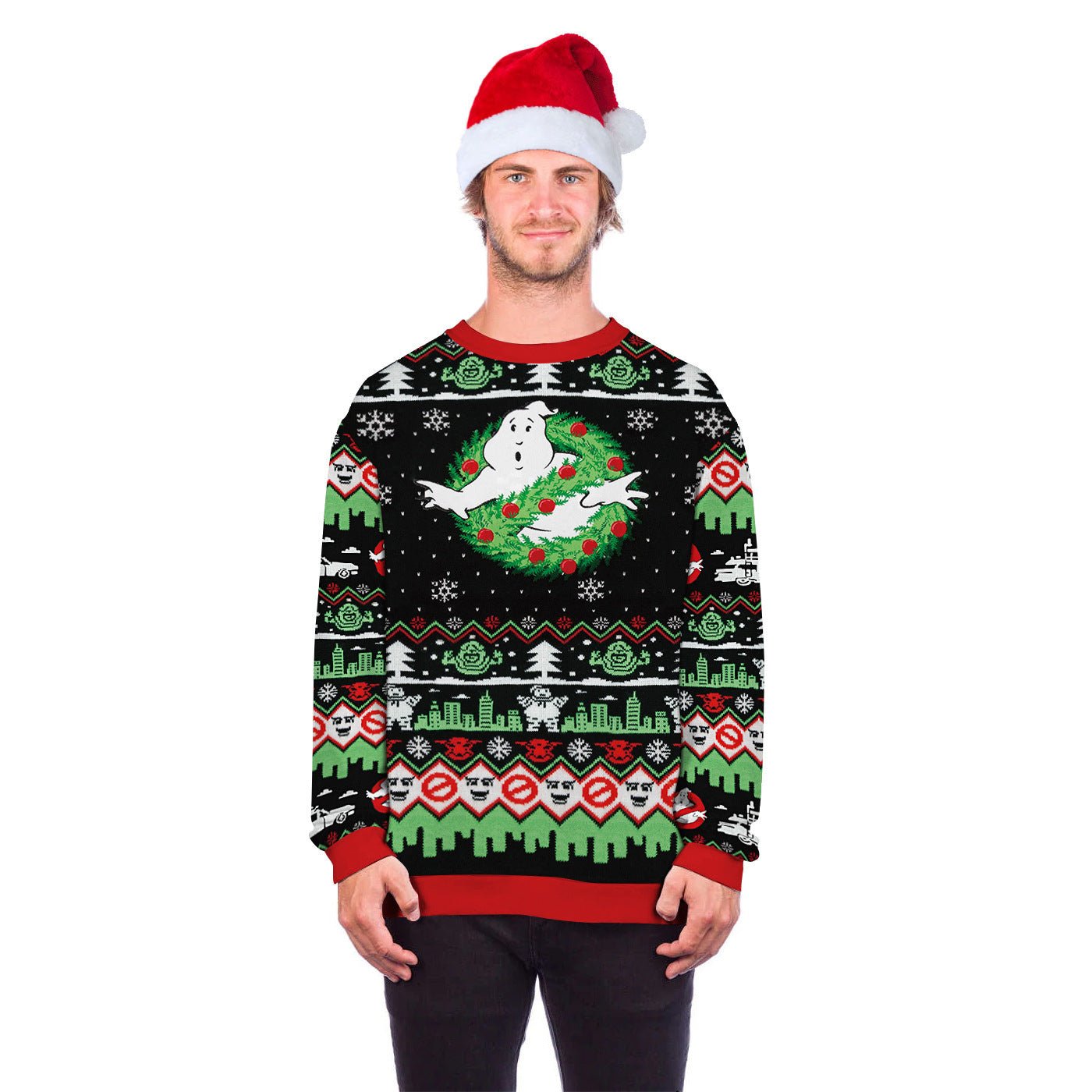 Christmas print sweater - Wiseasstees, LLC