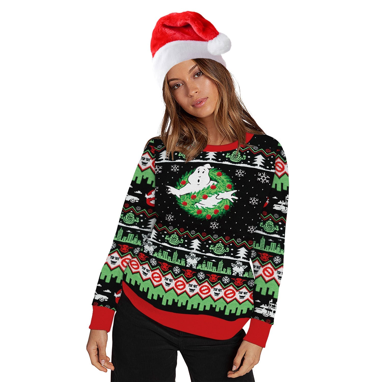 Christmas print sweater - Wiseasstees, LLC