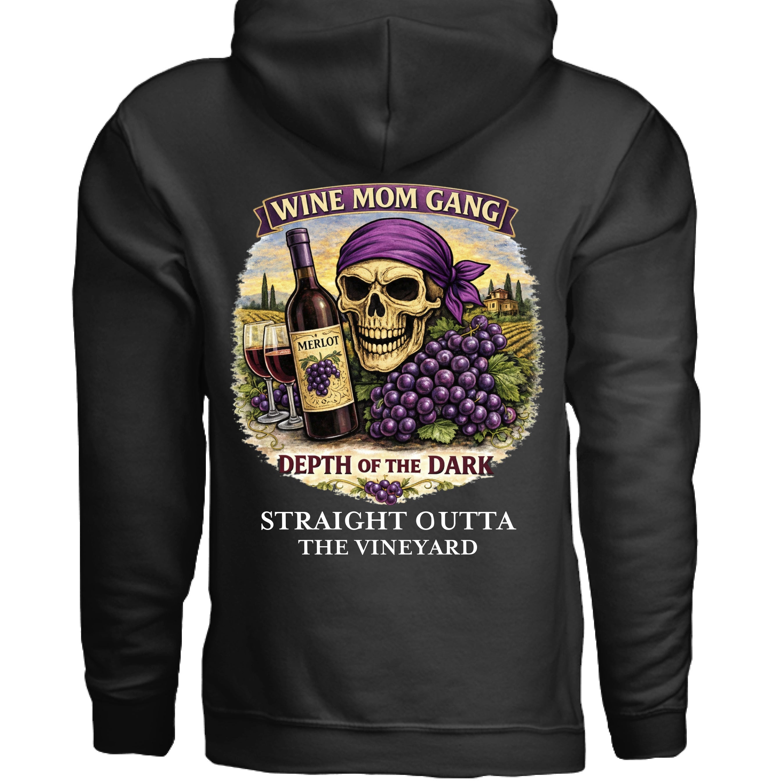 Merlot mafia hoodie - Wiseasstees, LLC