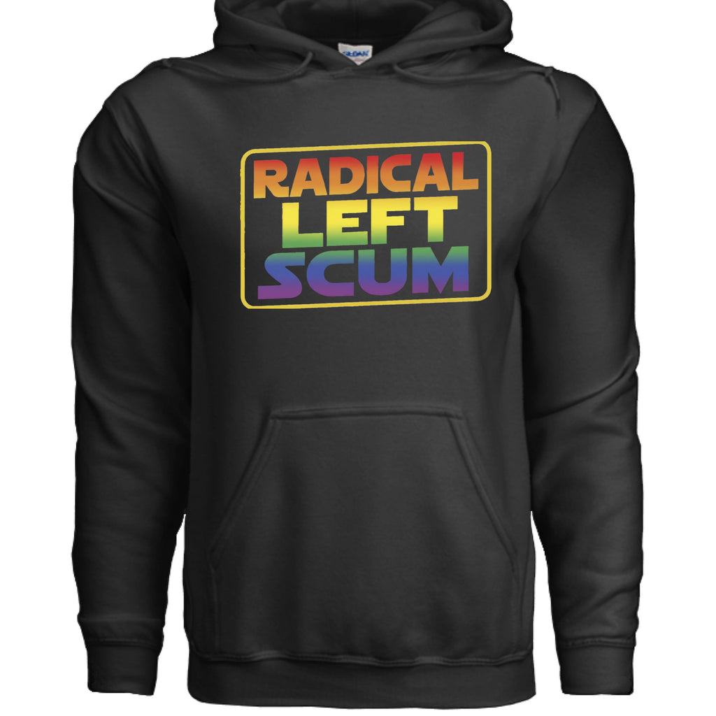 Radical left scum - hoodie - Wiseasstees, LLC