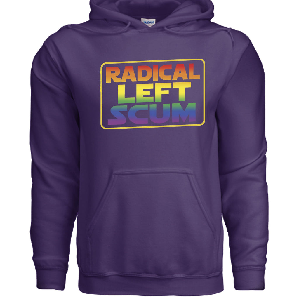 Radical left scum - hoodie - Wiseasstees, LLC