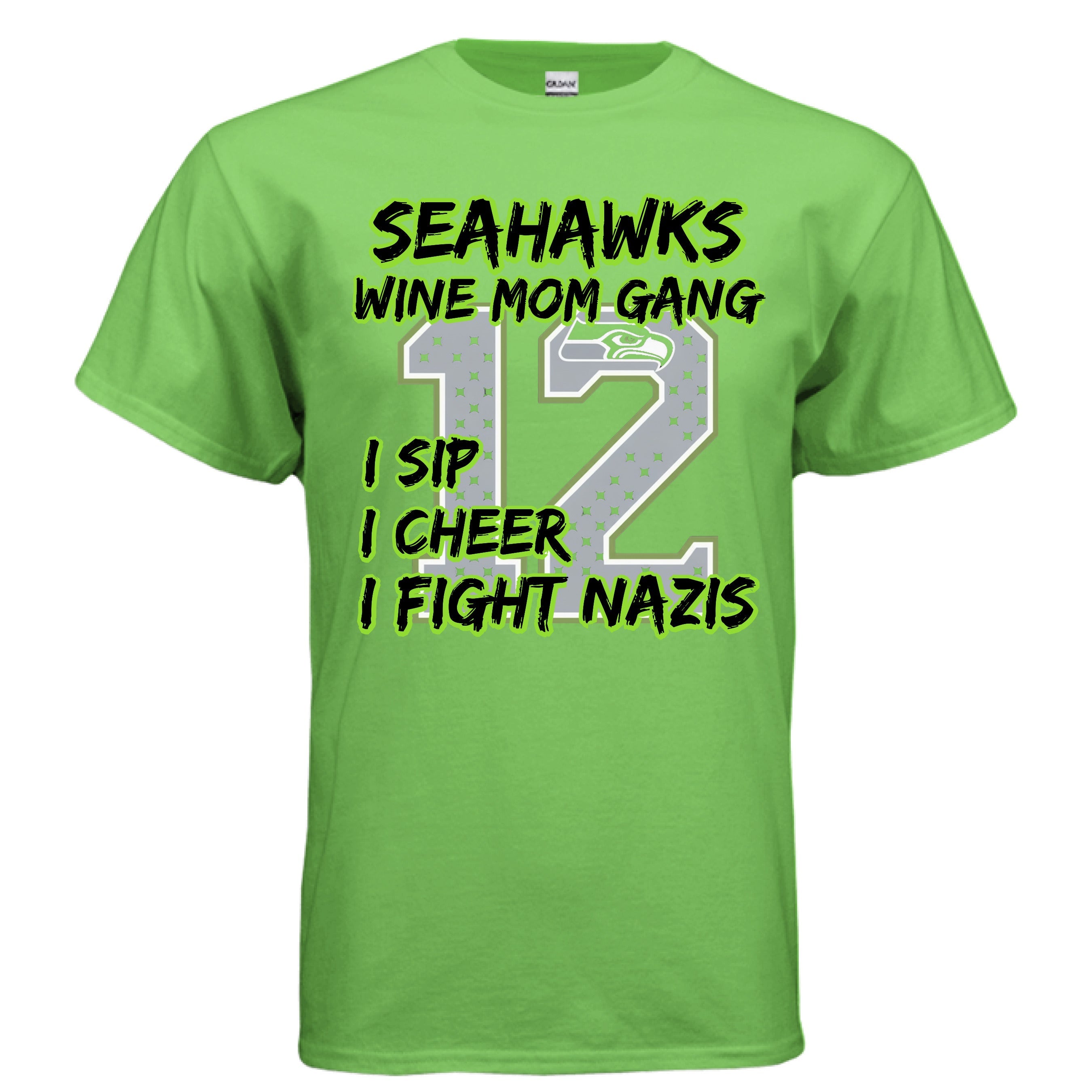Seahawks wine mom gang - Wiseasstees, LLC