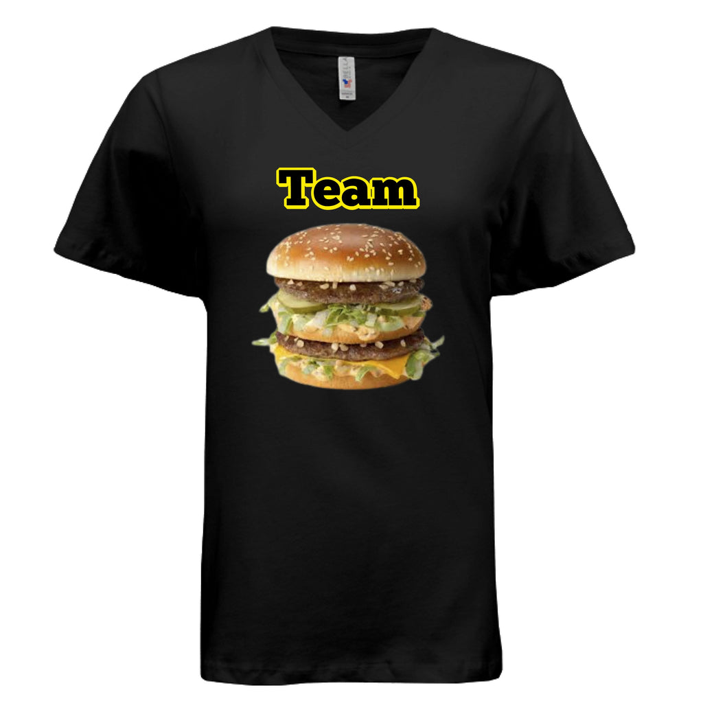 Team big mac - women’s vneck - Wiseasstees, LLC