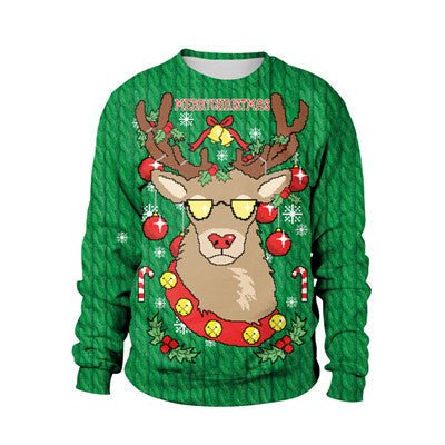 Ugly Christmas Sweater For gift Santa Elf Funny Pullove - Wiseasstees, LLC