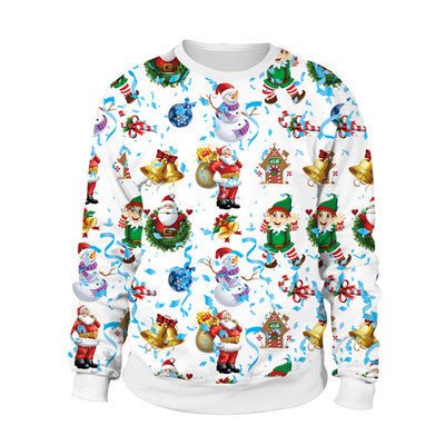 Ugly Christmas Sweater For gift Santa Elf Funny Pullove - Wiseasstees, LLC